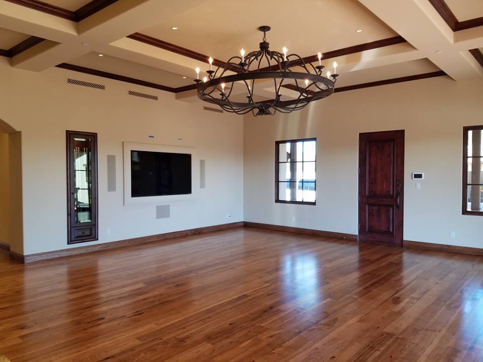 Rosie on the House Mission Hardwood Co Refinished Hickory Flooring