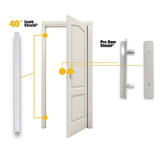 Rosie on the House Estore Product Door Armor PRO SafeRoom Interior Door Combo Set