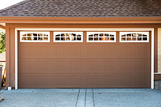 Rosie on the House Garage door