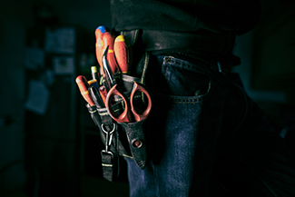 Rosie on the House Tools In Tool Belt