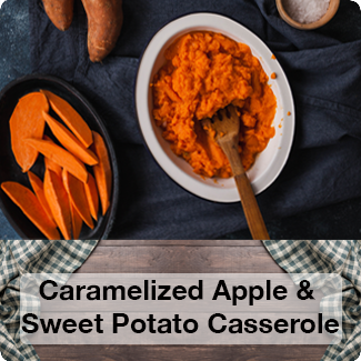 Rosie on the House Caramelized Apple and Sweet Potato Casserole Recipe