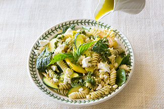 Rosie on the House Duncan Family Farms Summer Pasta Salad with Roasted Carrots and Basil Vinaigrette