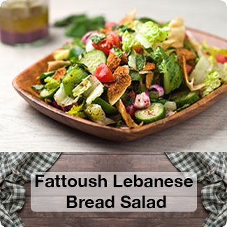 Rosie on the House Fattoush Lebanese Bread Salad Recipe